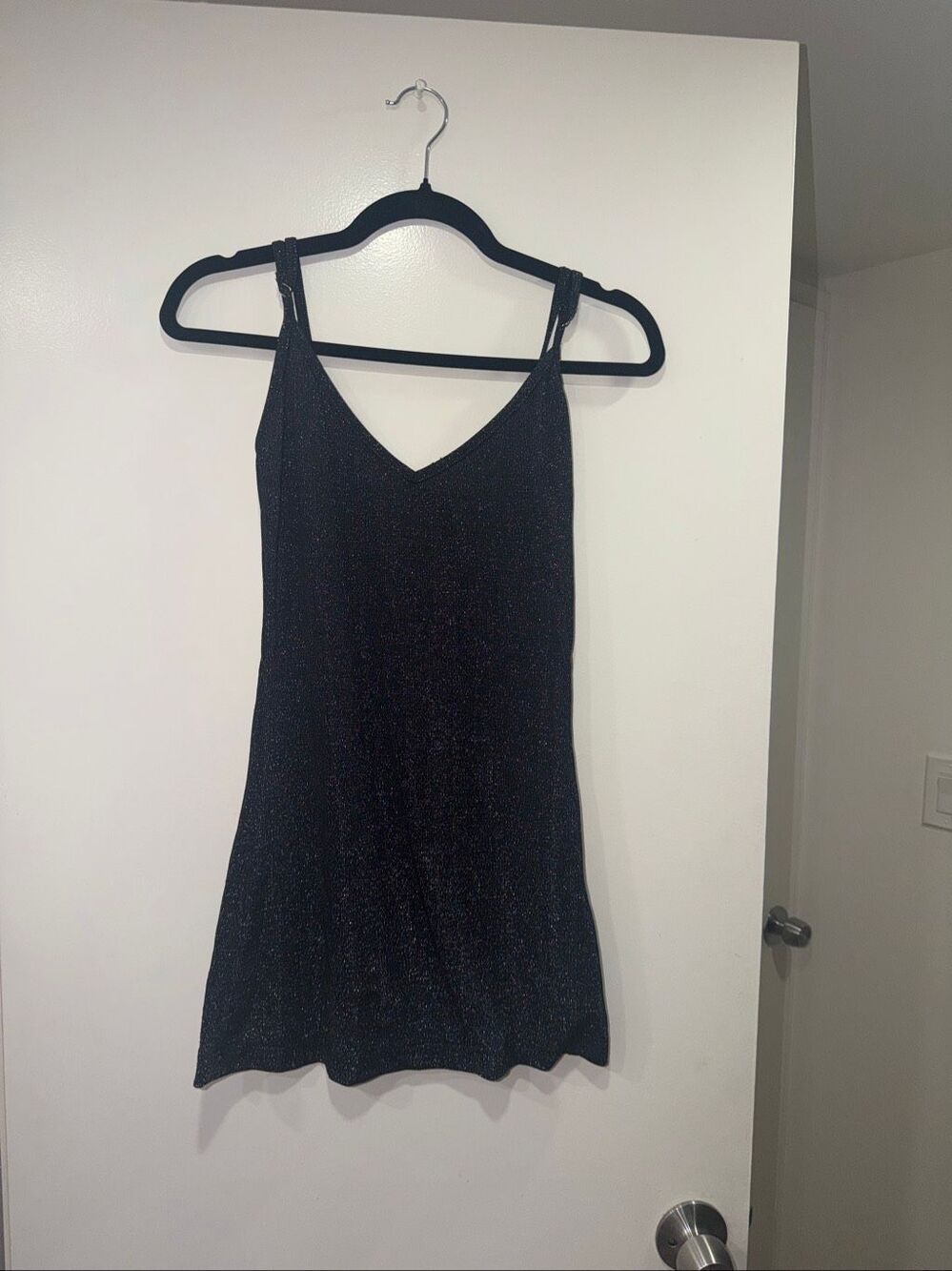 Black sparkly mini dress size XS